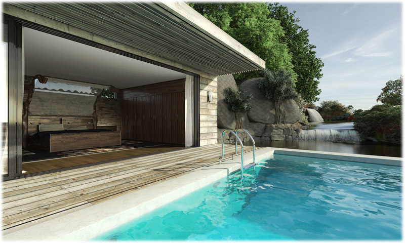 warterfall dream house