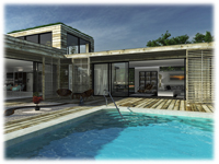 waterfall dream house